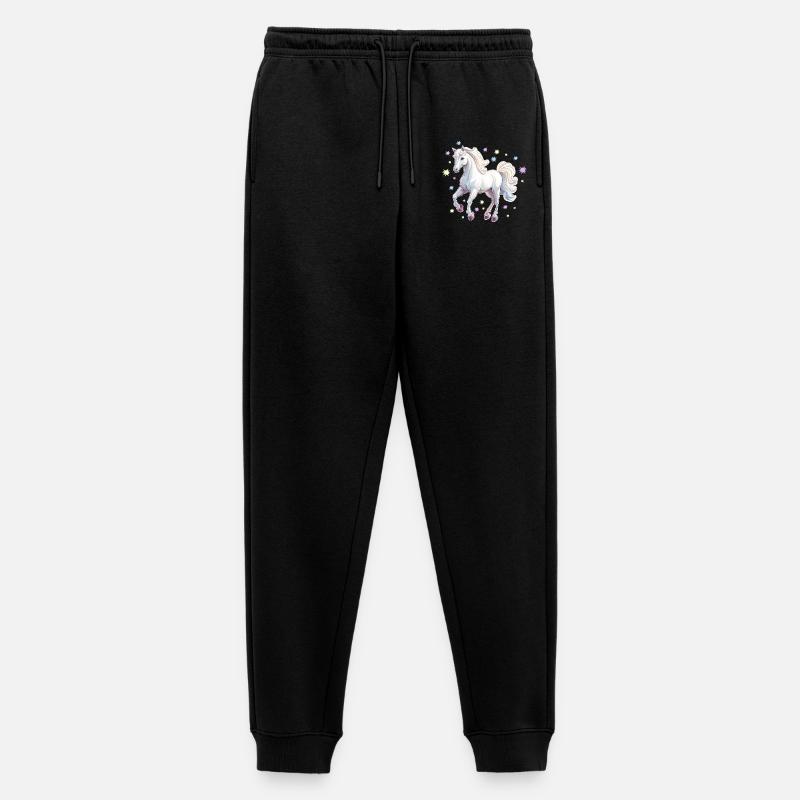 Pferd mit Sternen - Männer Premium Bio Jogginghose - Schwarz