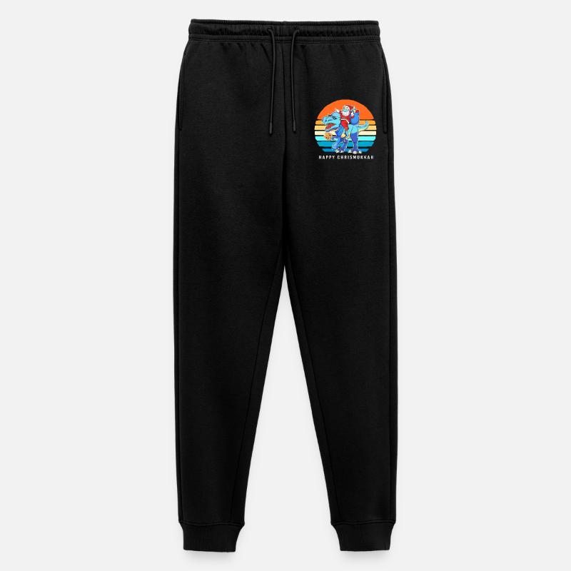 Hanoukka Hanoukka Hanoukka Noël - Pantalon de jogging Premium bio Homme - noir