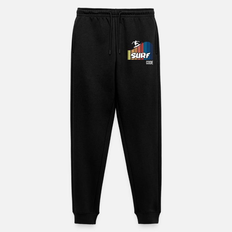 Code de surf (sombre) - Pantalon de jogging Premium bio Homme - noir