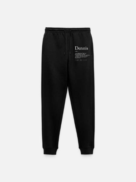 Dennis Dictionary Explanation First name Dennis - Men's Premium Organic Joggers - black