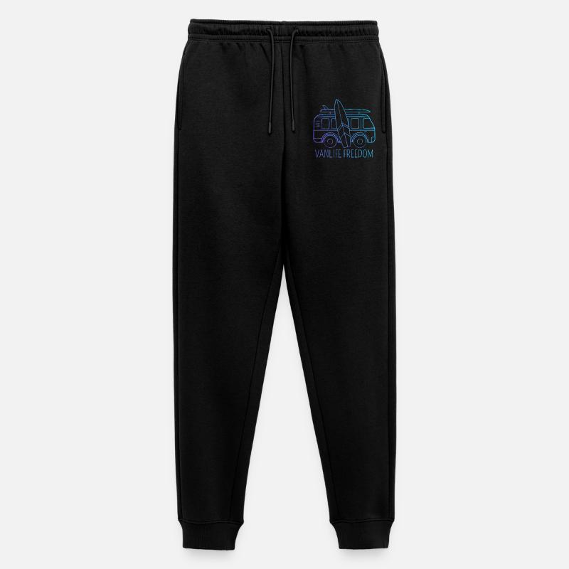 Vanlife_Freedom - Männer Premium Bio Jogginghose - Schwarz