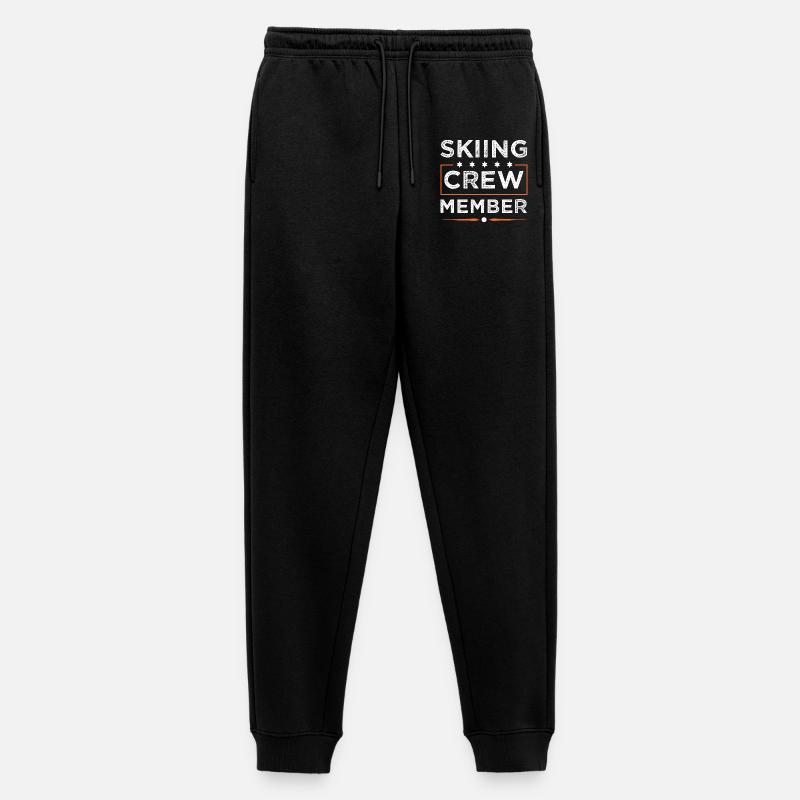 Skiing Crew - Männer Premium Bio Jogginghose - Schwarz