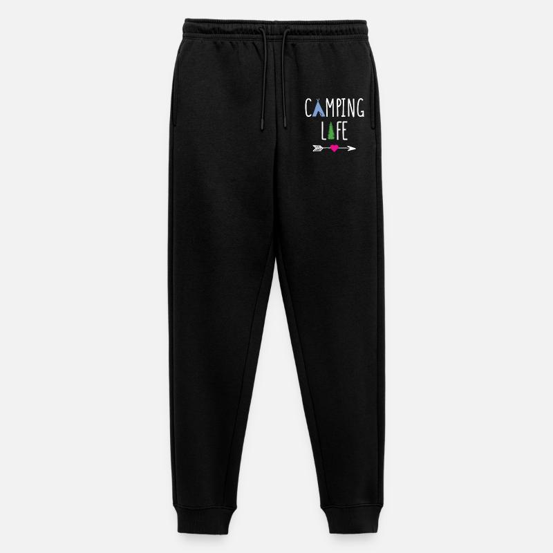 Campingleben - Männer Premium Bio Jogginghose - Schwarz