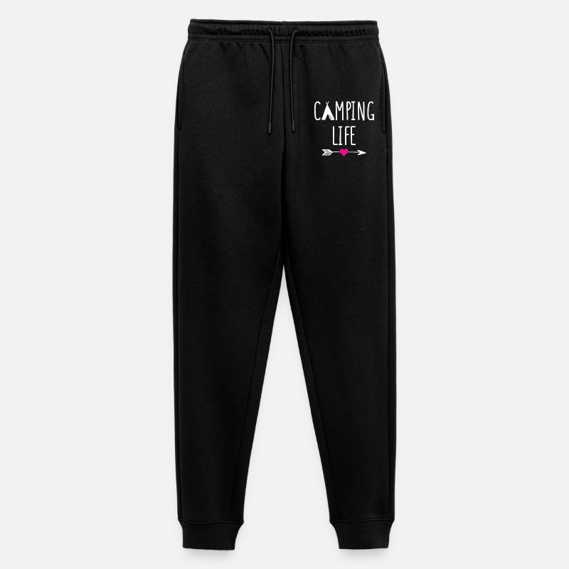 Campingleben - Männer Premium Bio Jogginghose - Schwarz