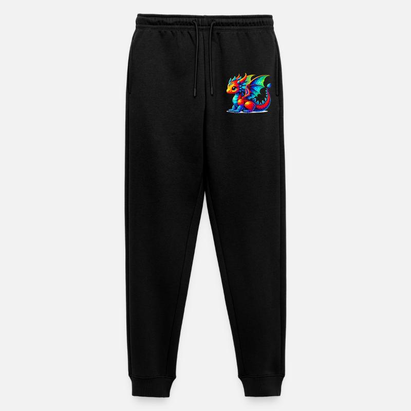 Drache - Männer Premium Bio Jogginghose - Schwarz