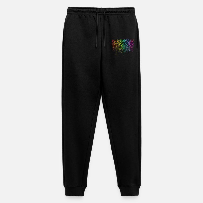 Bogen im Herzen - Männer Premium Bio Jogginghose - Schwarz