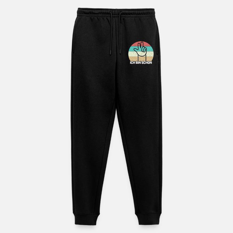 Ich bin schon 3 - Männer Premium Bio Jogginghose - Schwarz