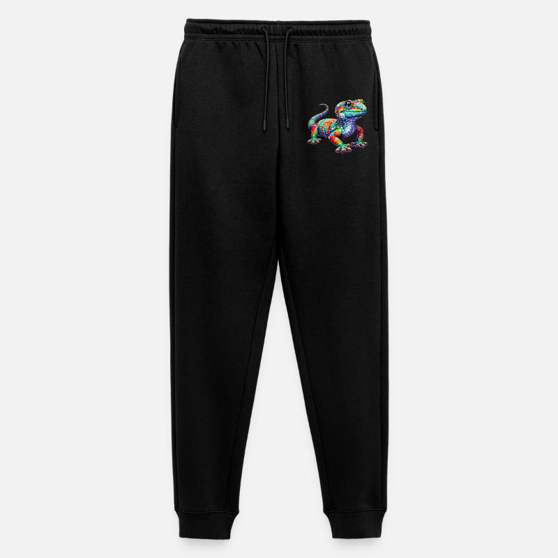 Gecko - Männer Premium Bio Jogginghose - Schwarz