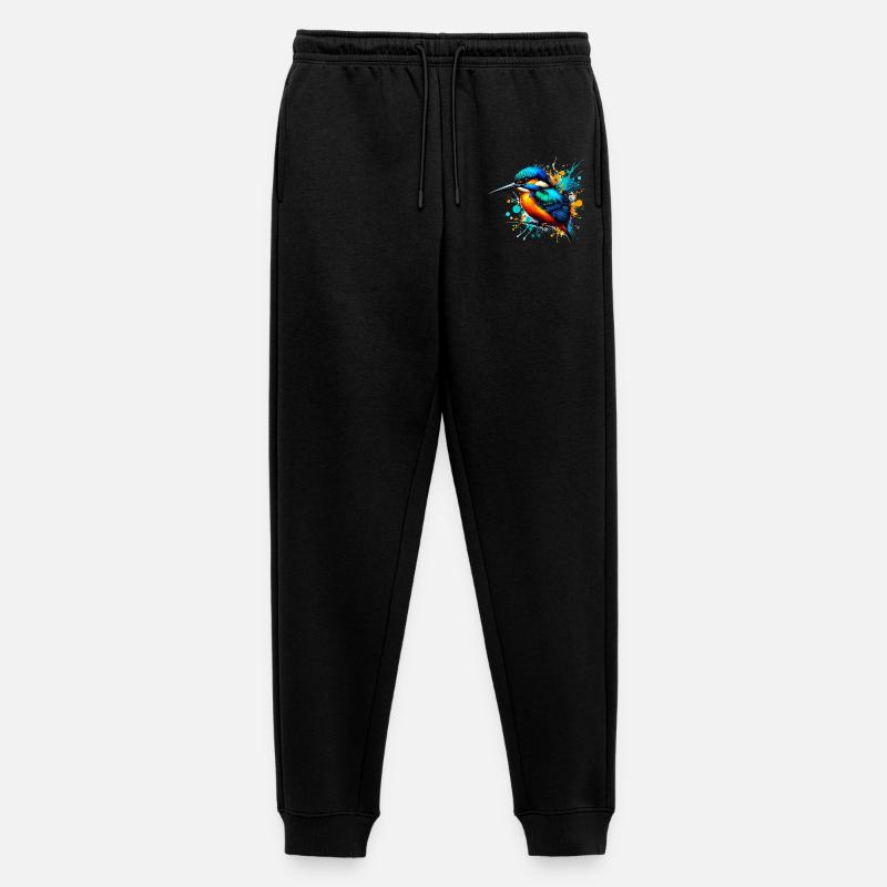 Eisvogel - Männer Premium Bio Jogginghose - Schwarz