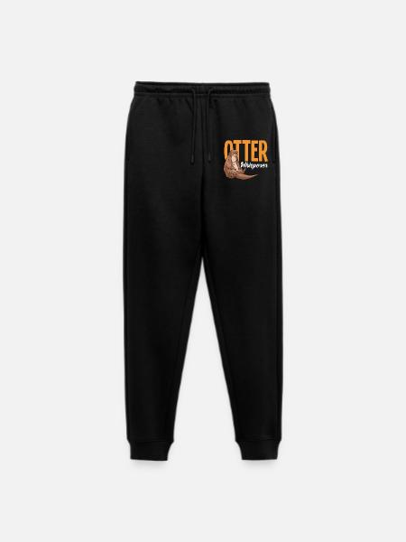 Otterflüsterer Seeotter Cartoon - Männer Premium Bio Jogginghose - Schwarz