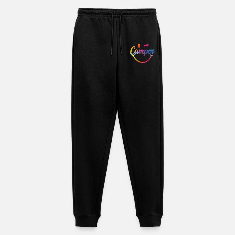Bunter Camper Smiley Logo - Männer Premium Bio Jogginghose - Schwarz