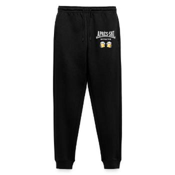 Après-Ski Instructor (Bier Apres Ski Konkav NEG2C) - Männer Premium Bio Jogginghose - Schwarz - Vorne - Thijin (182cm)