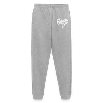 Bodensee Fließendes Lettering - Männer Premium Bio Jogginghose - Grau meliert - Vorne - Thijin (182cm)