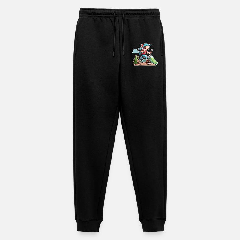 Wanderin Wandern - Männer Premium Bio Jogginghose - Schwarz