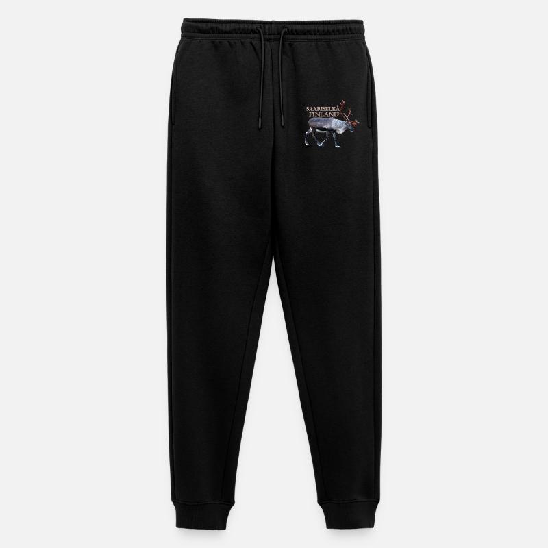 Saariselka - Männer Premium Bio Jogginghose - Schwarz