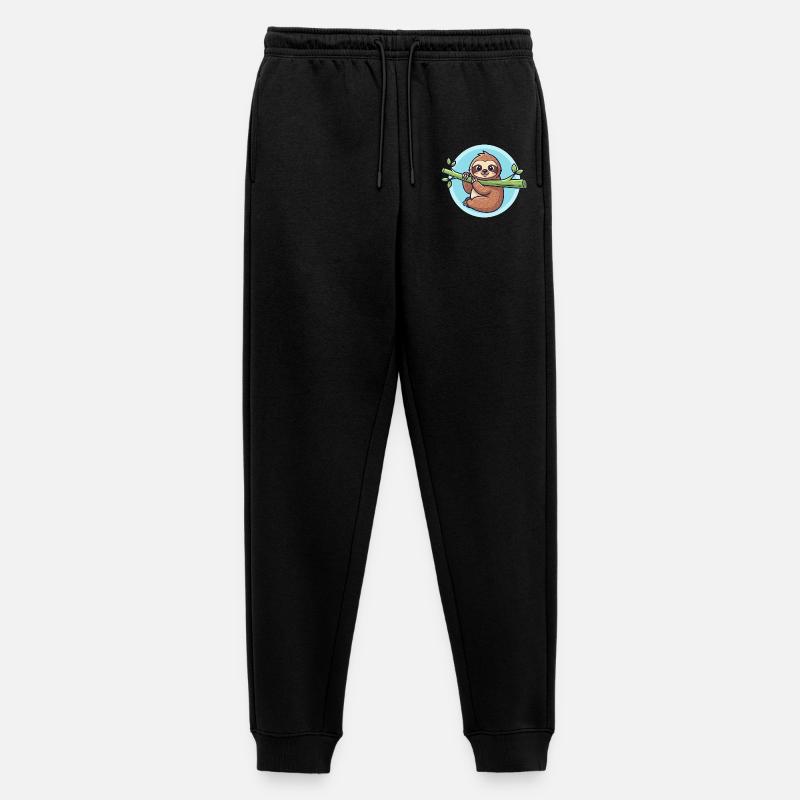 Faultier - Männer Premium Bio Jogginghose - Schwarz