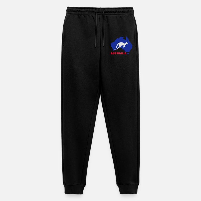 Australia - Männer Premium Bio Jogginghose - Schwarz