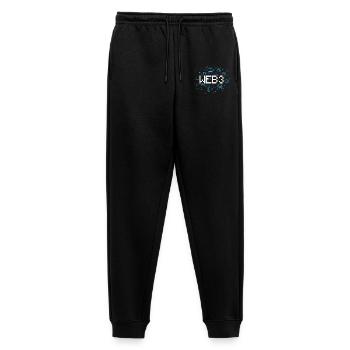 Web3 - Männer Premium Bio Jogginghose - Schwarz - Vorne - Thijin (182cm)