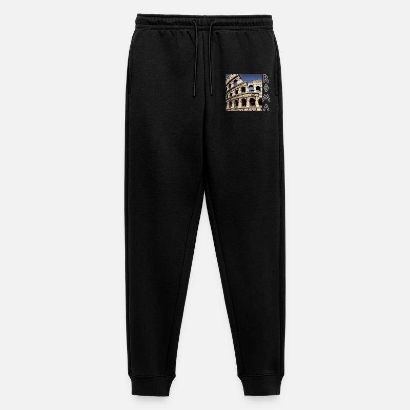 ROMA - Männer Premium Bio Jogginghose - Schwarz