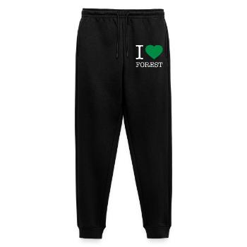 J’ADORE LA FORÊT - Pantalon de jogging Premium bio Homme - noir - Devant - Thijin (182cm)