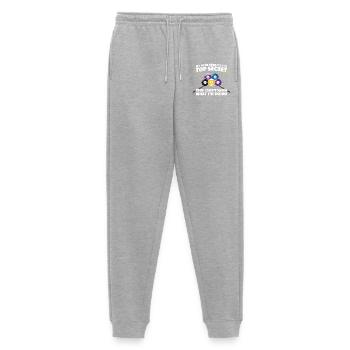 My pool strategy funny billiards billiards player - Men's Premium Organic Joggers - heather grey - Front - Thijin (182cm)