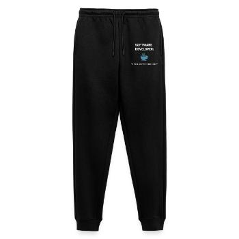 Software Developer - Coffee Edition - Men's Premium Organic Joggers - black - Front - Thijin (182cm)