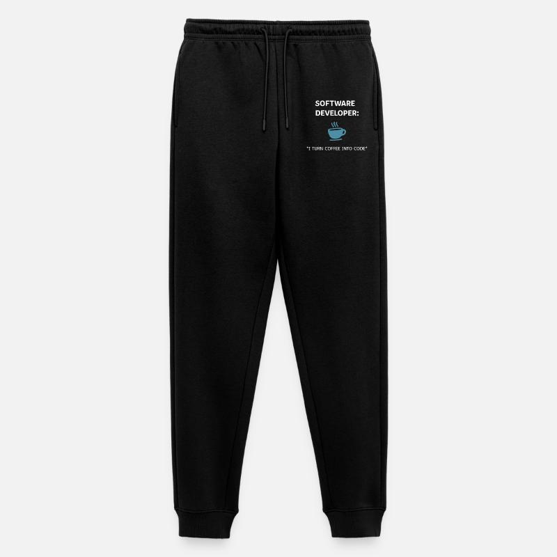 Software Developer - Coffee Edition - Men's Premium Organic Joggers - black