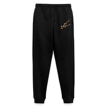 Zarte Palmkätzchen Zweige – Frühlingsmotiv - Männer Premium Bio Jogginghose - Schwarz - Vorne - Thijin (182cm)