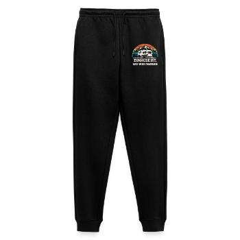 Zuhause ist wo wir parken Camping Shirt - Männer Premium Bio Jogginghose - Schwarz - Vorne - Thijin (182cm)