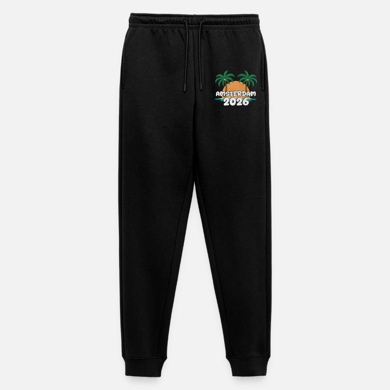 Amsterdam 2026 - Männer Premium Bio Jogginghose - Schwarz