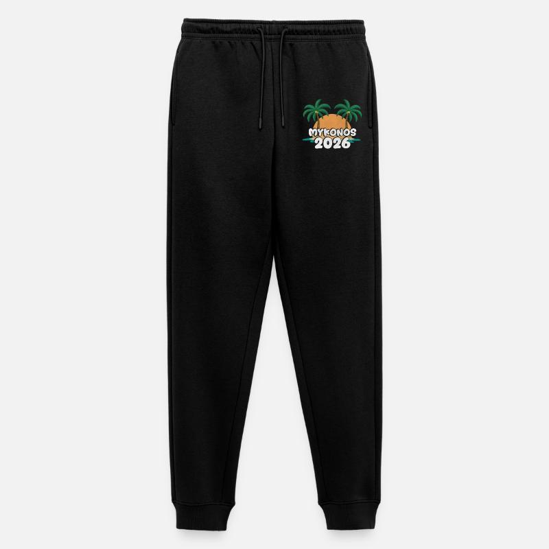 Mykonos 2026 - Männer Premium Bio Jogginghose - Schwarz