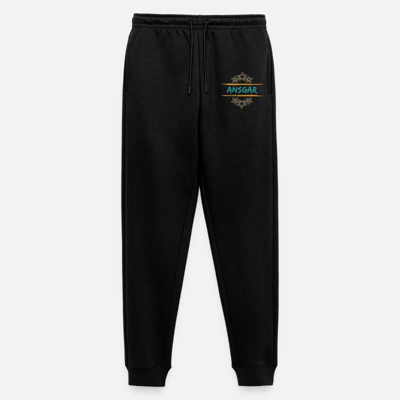 Ansgar - Männer Premium Bio Jogginghose - Schwarz