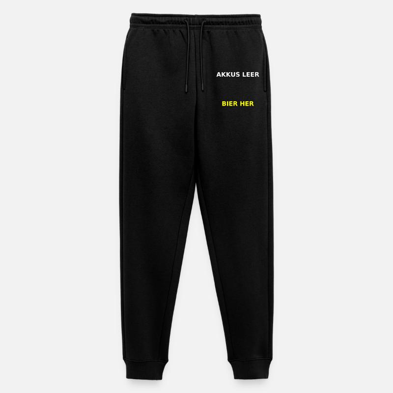 Akkus&Bier - Männer Premium Bio Jogginghose - Schwarz