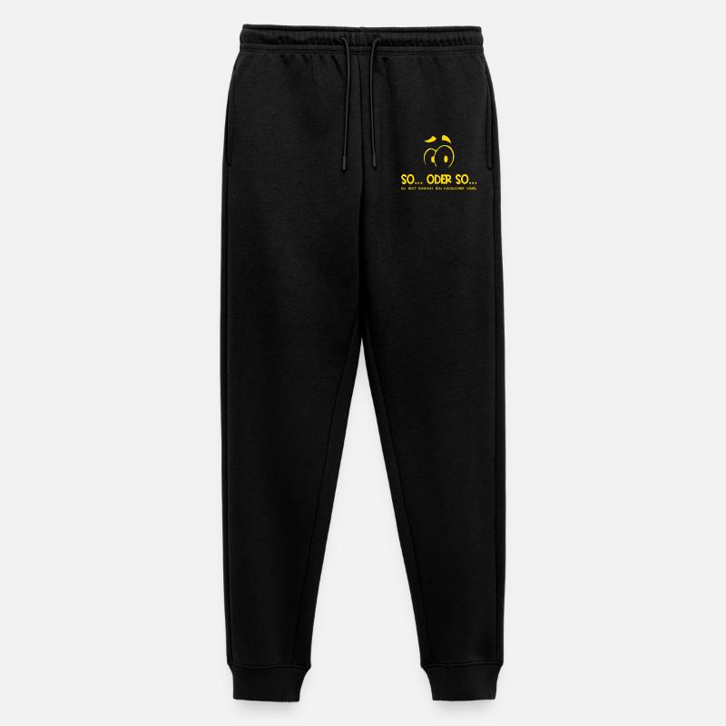 So...Oder So: Hässlicher Vogel - Gelb - Männer Premium Bio Jogginghose - Schwarz