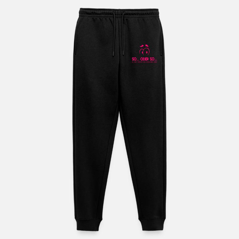 So...Oder So: Hässlicher Vogel - Neonpink - Männer Premium Bio Jogginghose - Schwarz