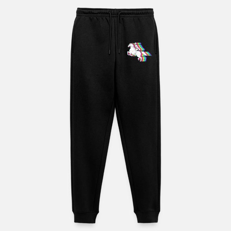 Pferderennen - Männer Premium Bio Jogginghose - Schwarz