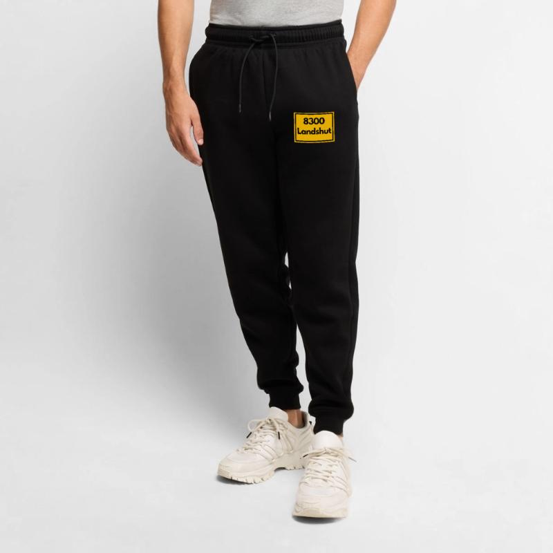 OLD POSTCODE POSTCODE RETRO 8300 LANDSHUT BAVARIA Men's Premium Organic Joggers