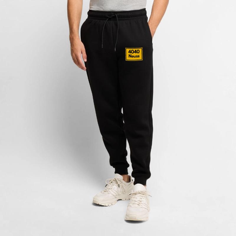 OLD POSTCODE POSTCODE RETRO 4040 CITY NEUSS Men's Premium Organic Joggers