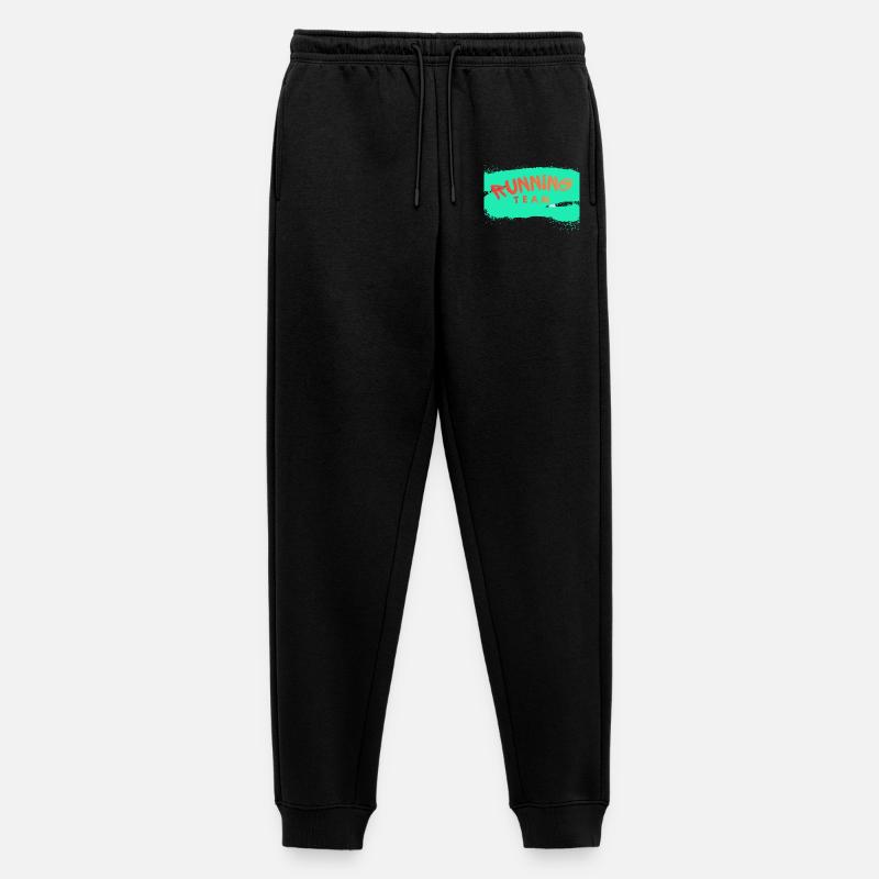 Running Team - Männer Premium Bio Jogginghose - Schwarz