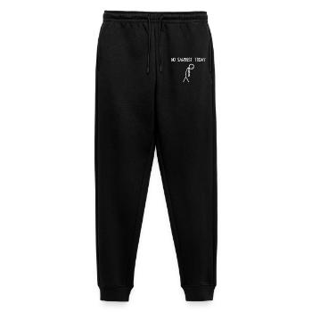 Pas de sciure aujourd’hui Bûcheron de fabrication de bois à tronçonneuse - Pantalon de jogging Premium bio Homme - noir - Devant - Thijin (182cm)