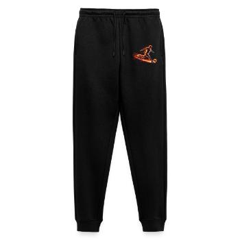 Soccer Player Energy Sport Design - Men's Premium Organic Joggers - black - Front - Thijin (182cm)