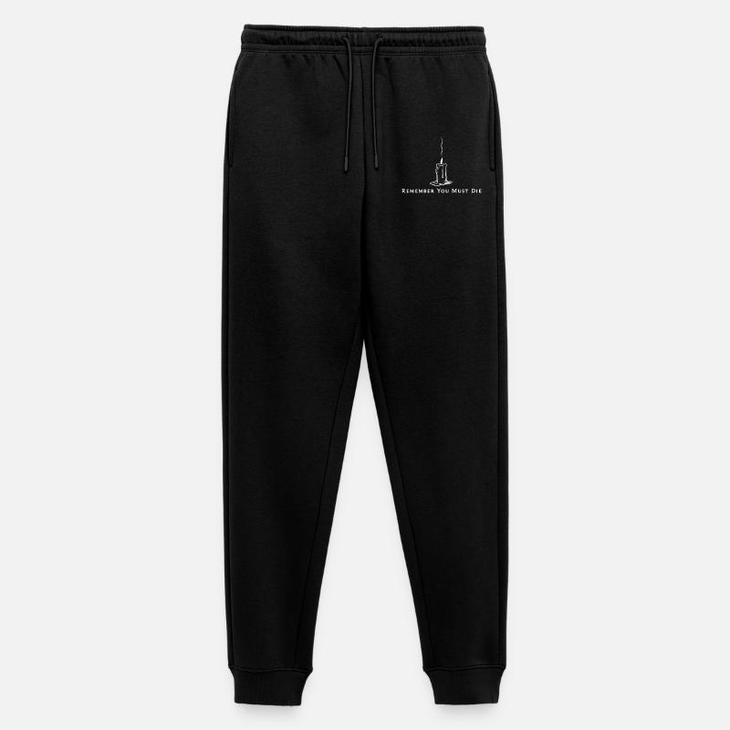 Denk daran, du musst sterben - Männer Premium Bio Jogginghose - Schwarz