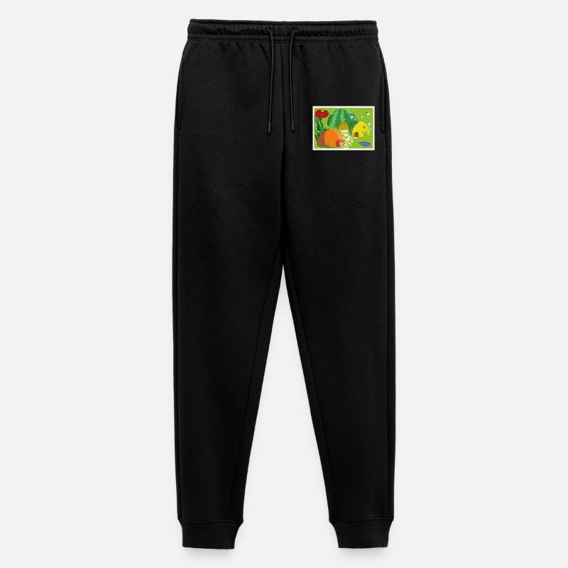 Obstdorf - Männer Premium Bio Jogginghose - Schwarz