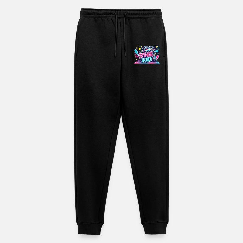 VHS KID Neon Retro - Männer Premium Bio Jogginghose - Schwarz