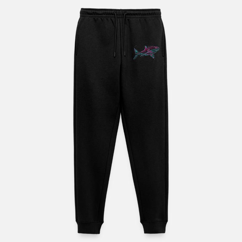 Neo Shark - Männer Premium Bio Jogginghose - Schwarz