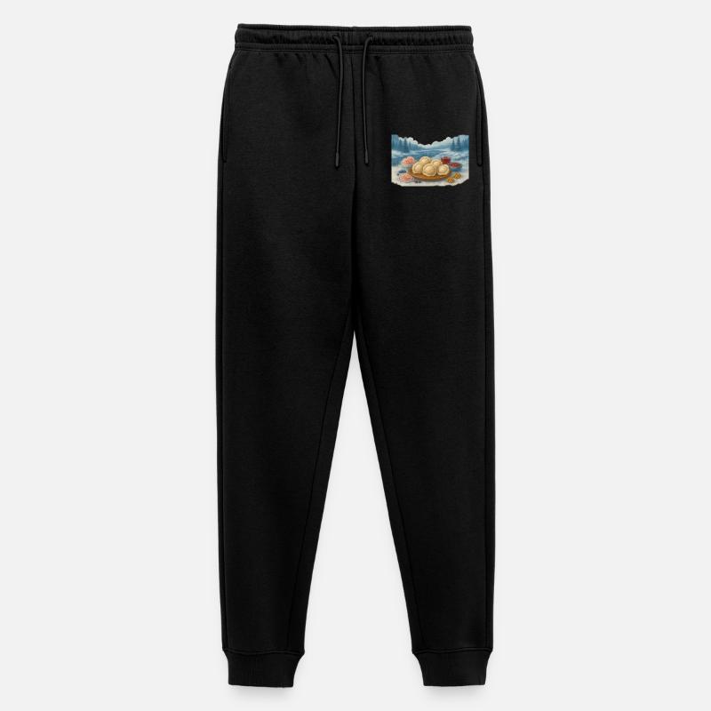 Rezepte des Weiten Nordes - Männer Premium Bio Jogginghose - Schwarz
