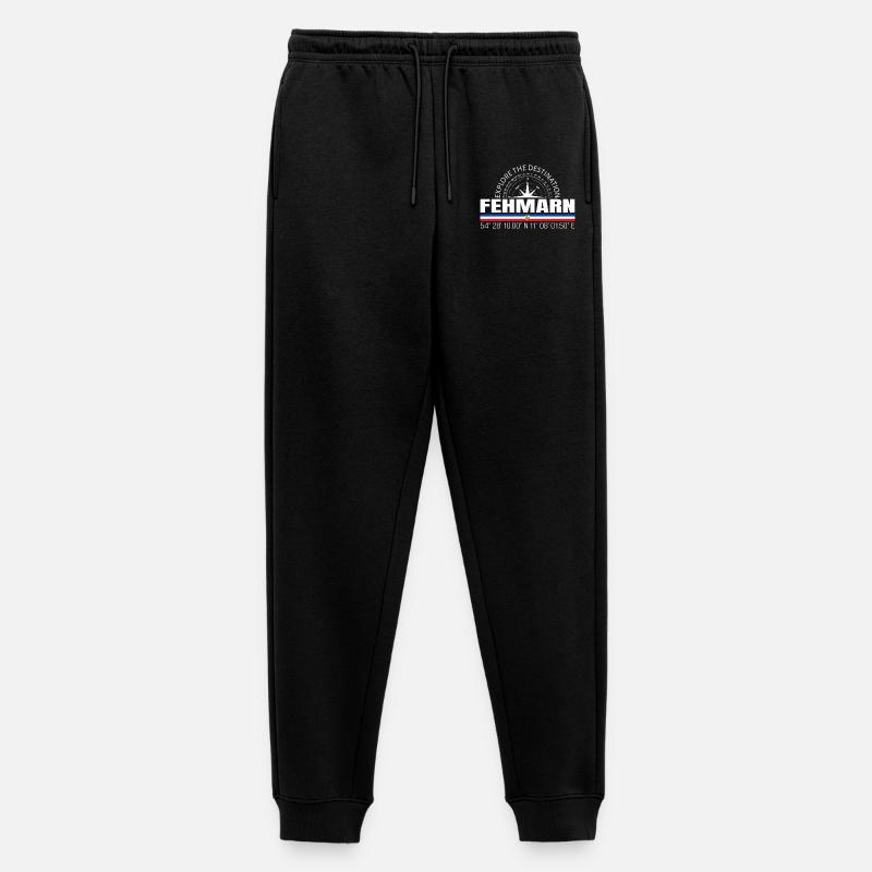 Fehmarn - Männer Premium Bio Jogginghose - Schwarz