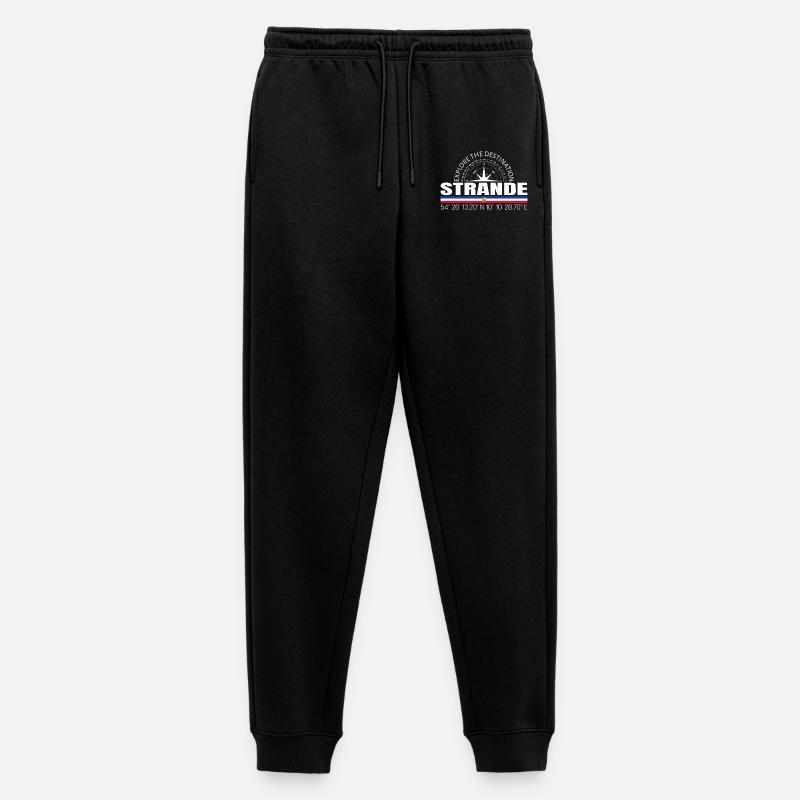 Strande - Männer Premium Bio Jogginghose - Schwarz