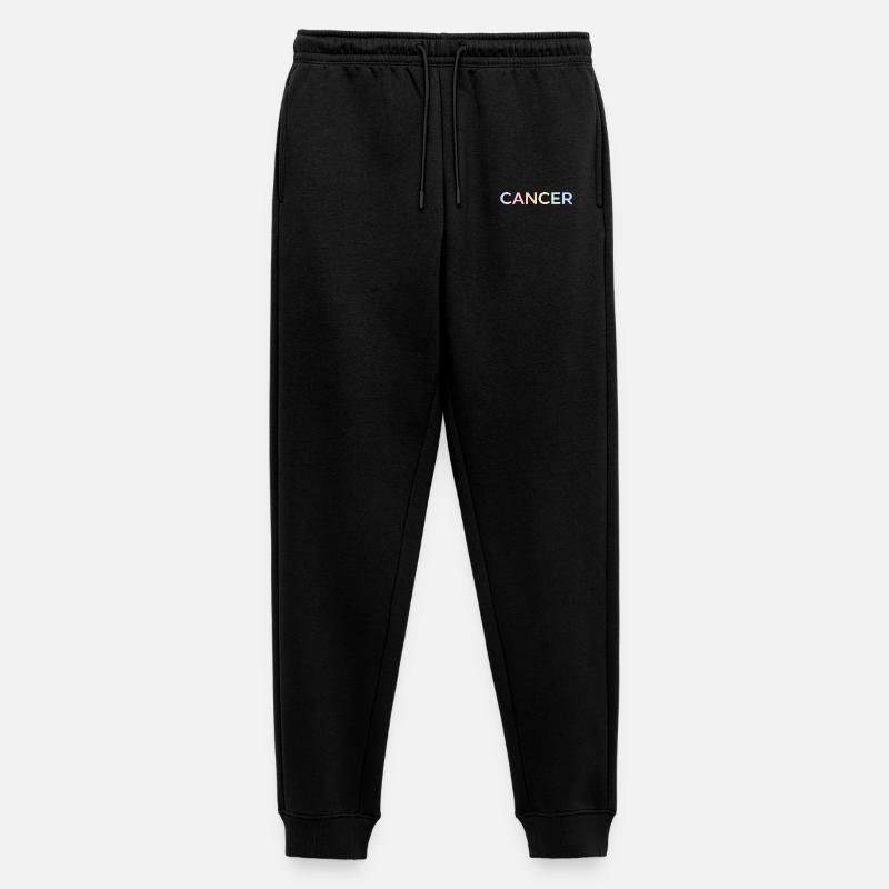Pastell-Krebs-Bewusstseinsbriefe - Männer Premium Bio Jogginghose - Schwarz