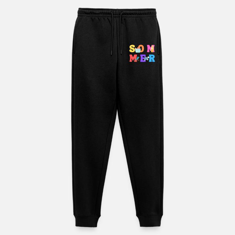 Sommer - Summer - Sommerliebe - Sonne - Männer Premium Bio Jogginghose - Schwarz